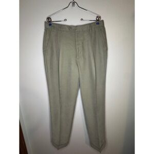 Bugatchi Uomo Linen Blend Pants Olive Green‎ 34x30